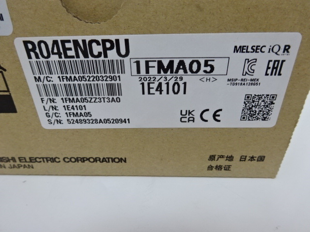 新品 三菱電機 シーケンサ CPUユニット R04ENCPU 建築材料、住宅設備