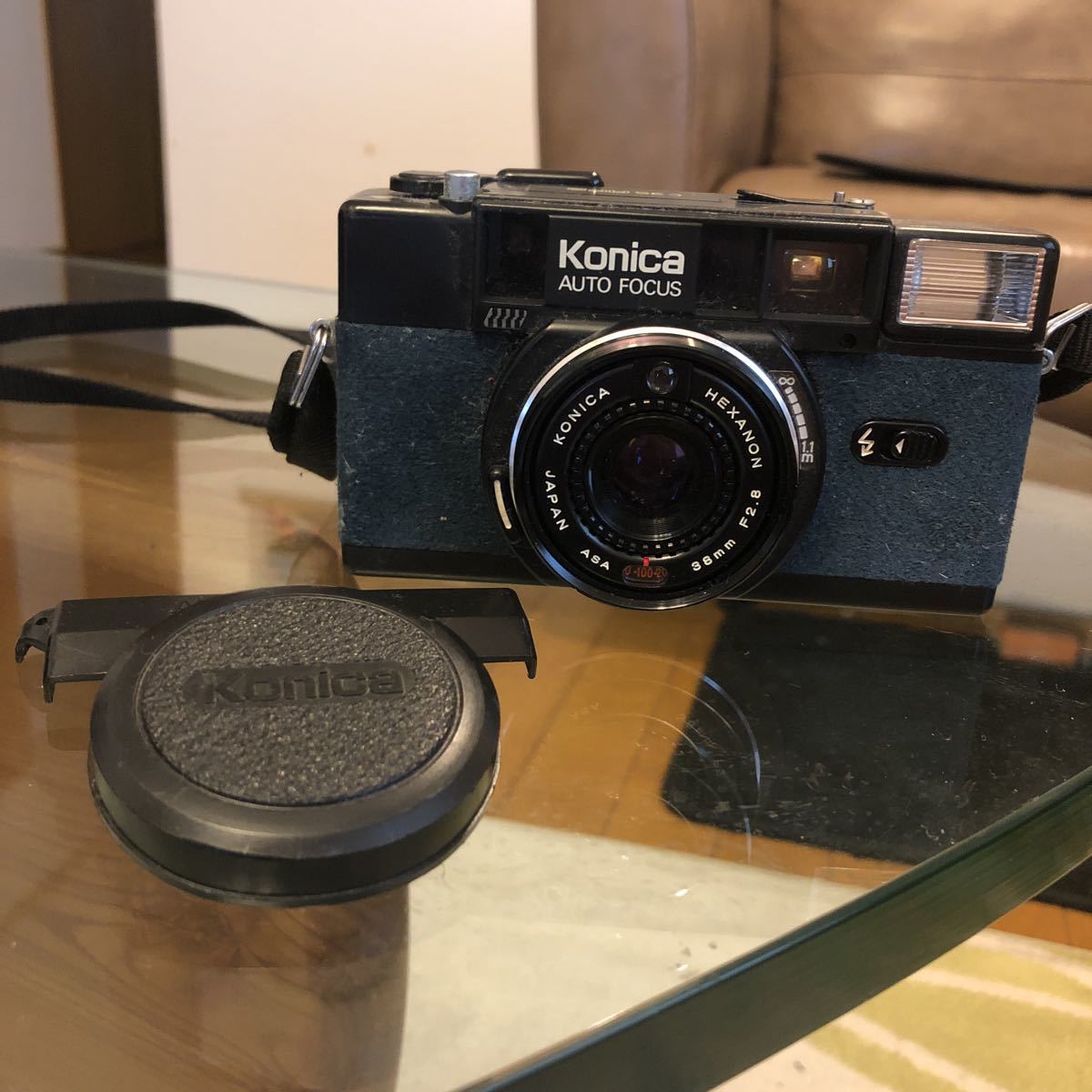 カメラ コンパクトフィルムカメラ konica c35 AF2 38㎜ 限定モデル　ブルー/青　希少