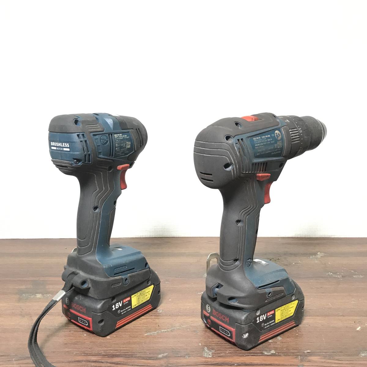 1円~【動作品】 BOSCH ボッシュ コンボキット GDR18V-200/GSB18V-55