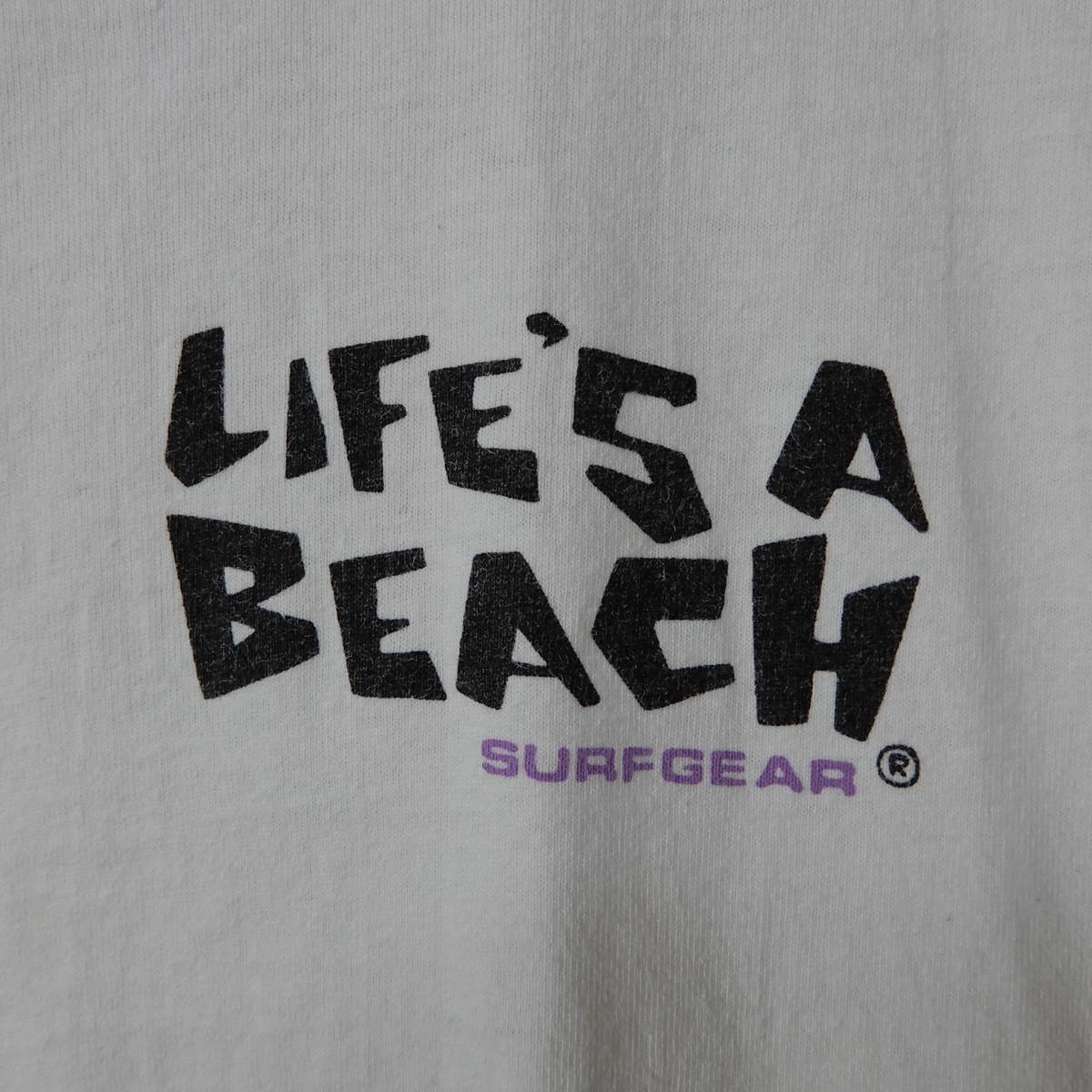 LIFE'S A BEACH T-Shirts XL 1980s 1990s T118 Vintage anvil ライフズアビーチ Tシャツ 1980年代 1990年代 アンヴィル ヴィンテージ_画像3