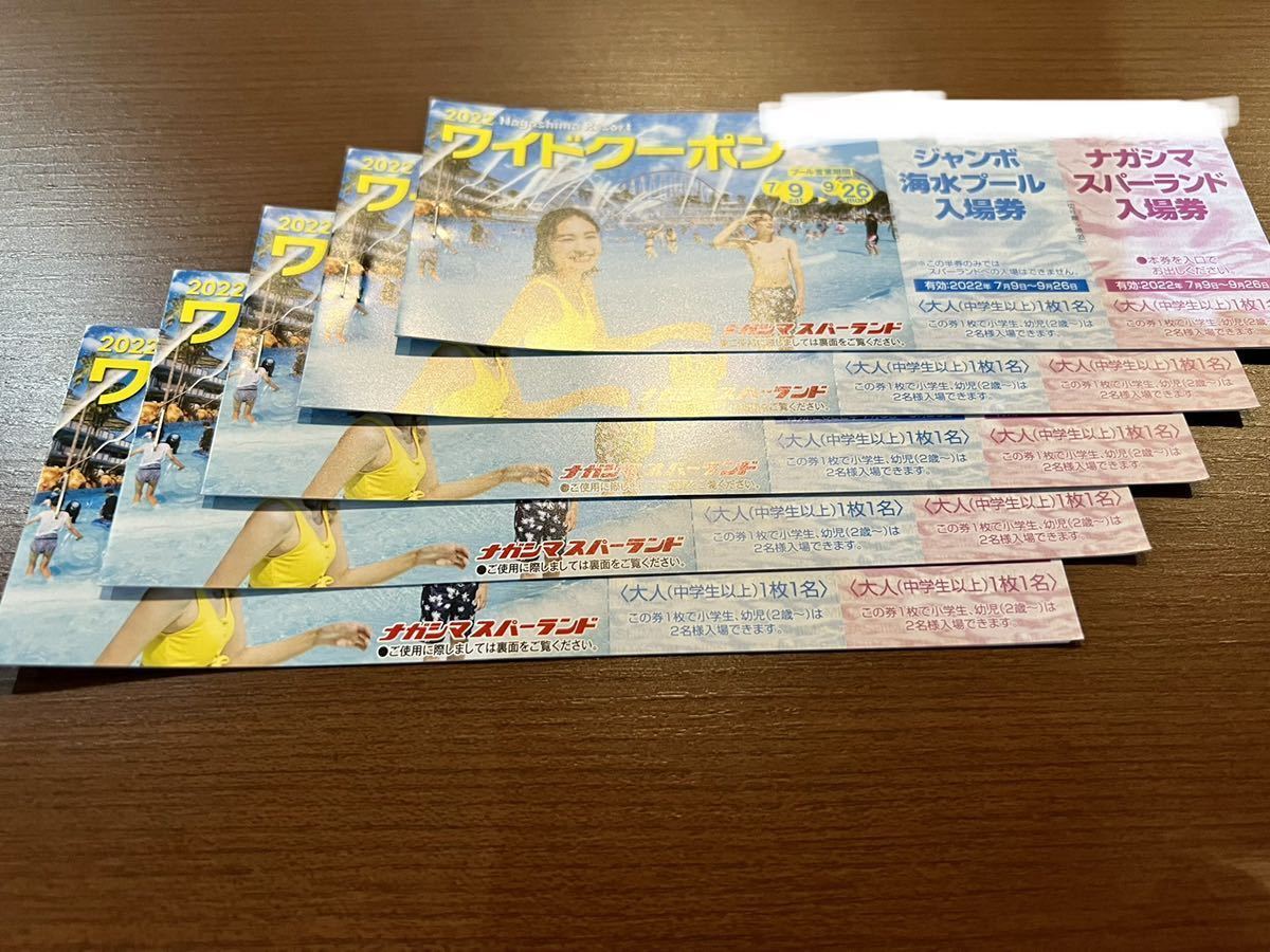 ナガシマスパーランド ジャンボ海水プール チケット 入場券 大人2名 超 ...