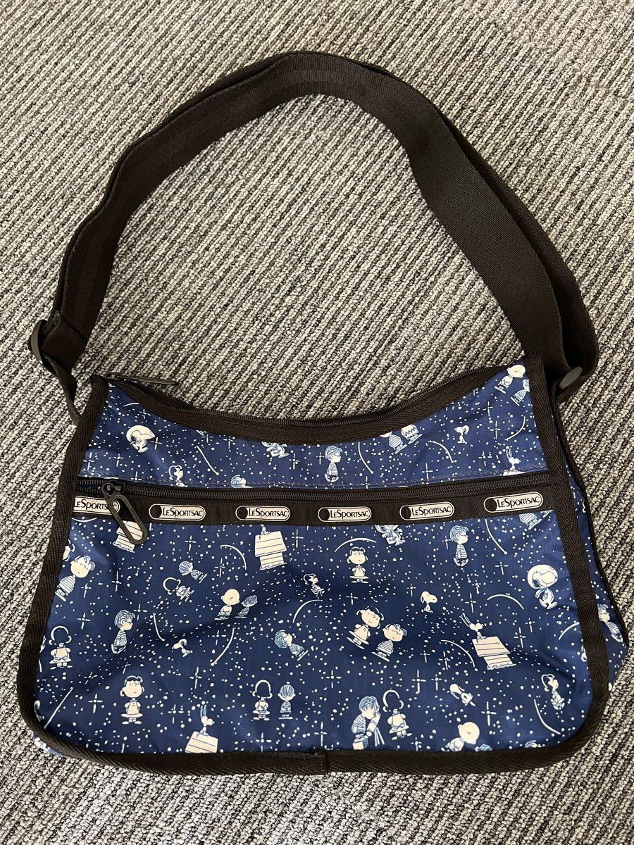 【美品】LeSportsac レスポートサック スヌーピー ショルダーバッグ