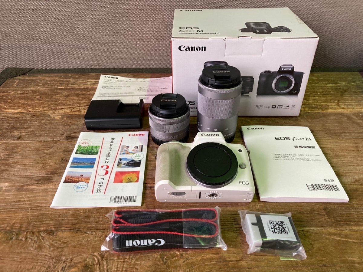 テレビで話題】 Canon ミラーレス一眼カメラ EOS Kiss M ダブルズーム