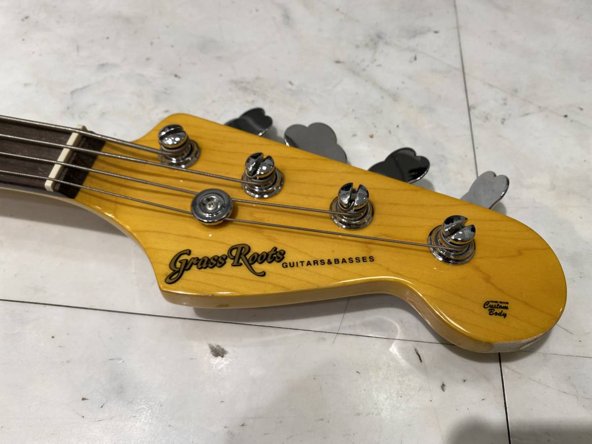 ★期間限定値下げ中★【ジャンク扱】GrassRoots/グラスルーツ G-JB-47R ブラック/黒 エレキベース その他付属品(9259)_画像3