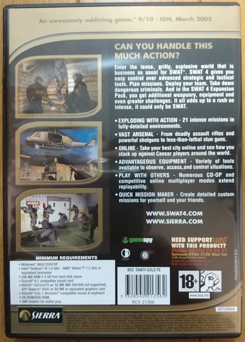 レア Windows用PCゲーム【 SWAT 4 Gold Edition 】|Yahoo レア Windows用PCゲーム【 SWAT 4 Gold Edition 】|Yahoo
