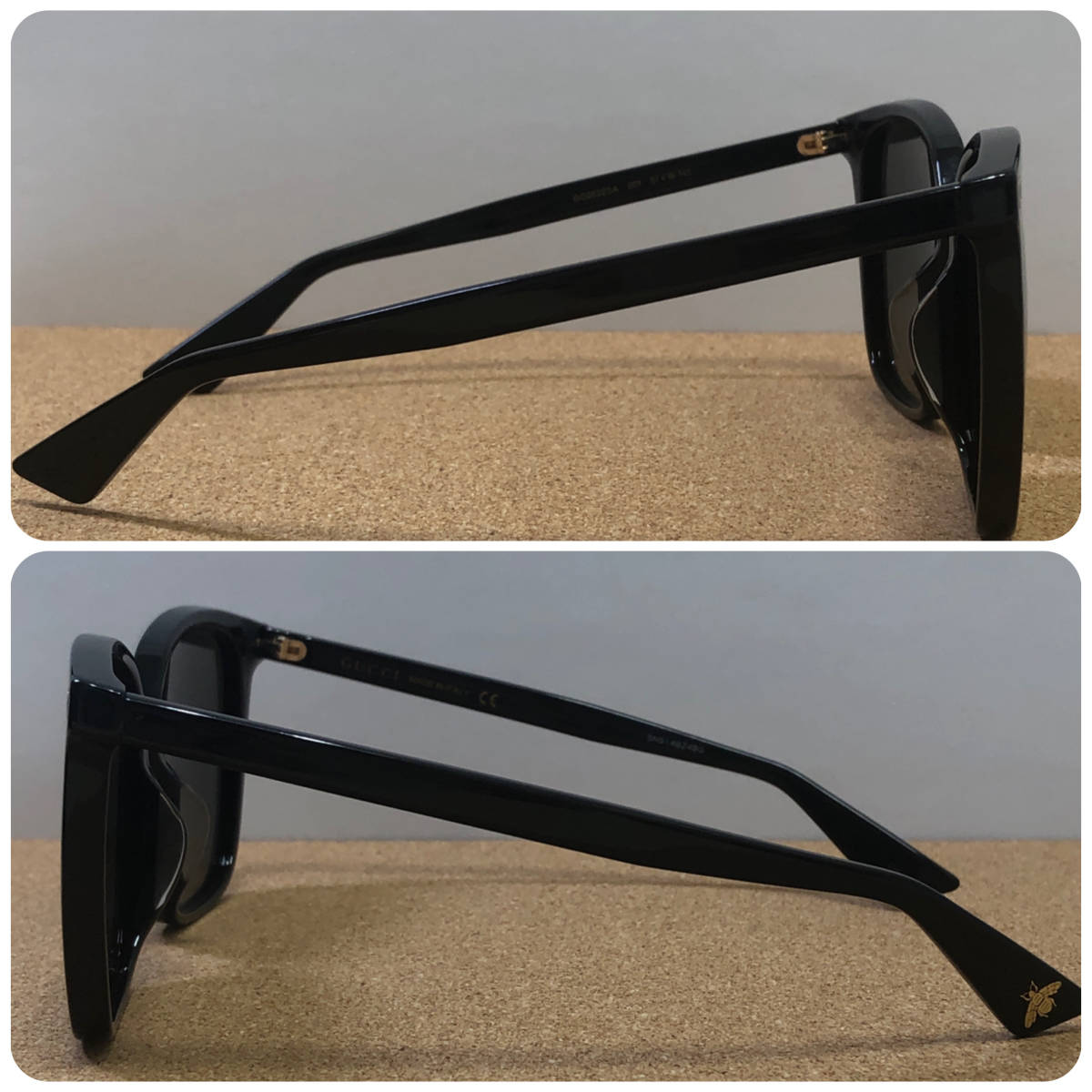 GUCCI グッチ サングラス GG0022SA 001 バンブルビー 黒 ブラック