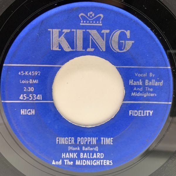 USオリジナル 7インチ HANK BALLARD & THE MIDNIGHTERS Finger Poppin' Time ('60 King) ダンス系R&B ミッドナイターズ 45RPM._画像1
