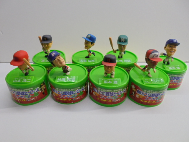 80\'s Professional Baseball hero z mini figure 8 kind set 