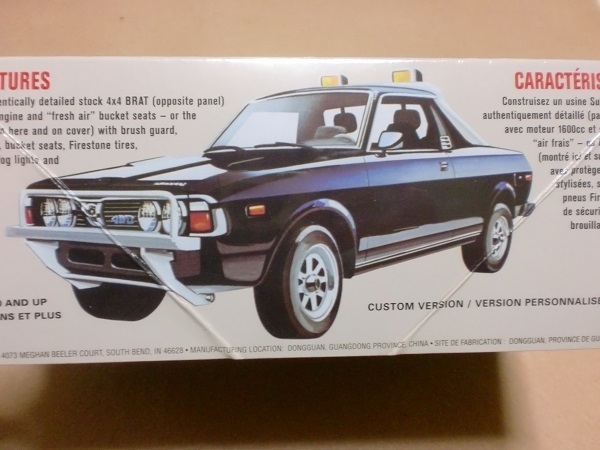 AMT 1/25 スバル ブラッド 4×4 1978 左ハンドル 北米仕様 すばる富士重工 SUBARU BRAT 1978 amt 1128　_画像2