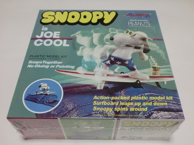 アトランティスモデル スヌーピー ジョイ クール 波乗りサーフィン Snoopy Joe Cool Surfing ATLANTIS MODELS 7502 復刻版