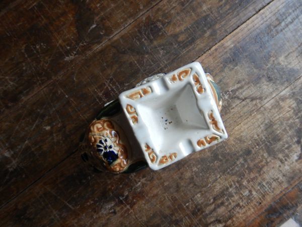 陶製　ゾウの灰皿の置物 アロマ　お香　12x7h14cm レターパックで送ります。　_画像2