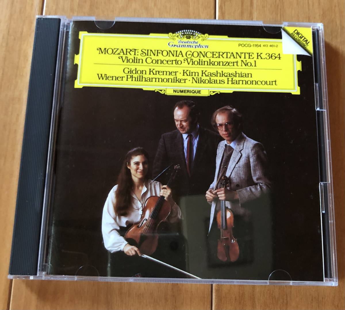 CD-Sep / 日 DG / クレーメル(vn)、カシュカシャン(viola)、アーノンクール・ウィーンフィル / モーツァルト_協奏交響曲 K.364 他 _画像1