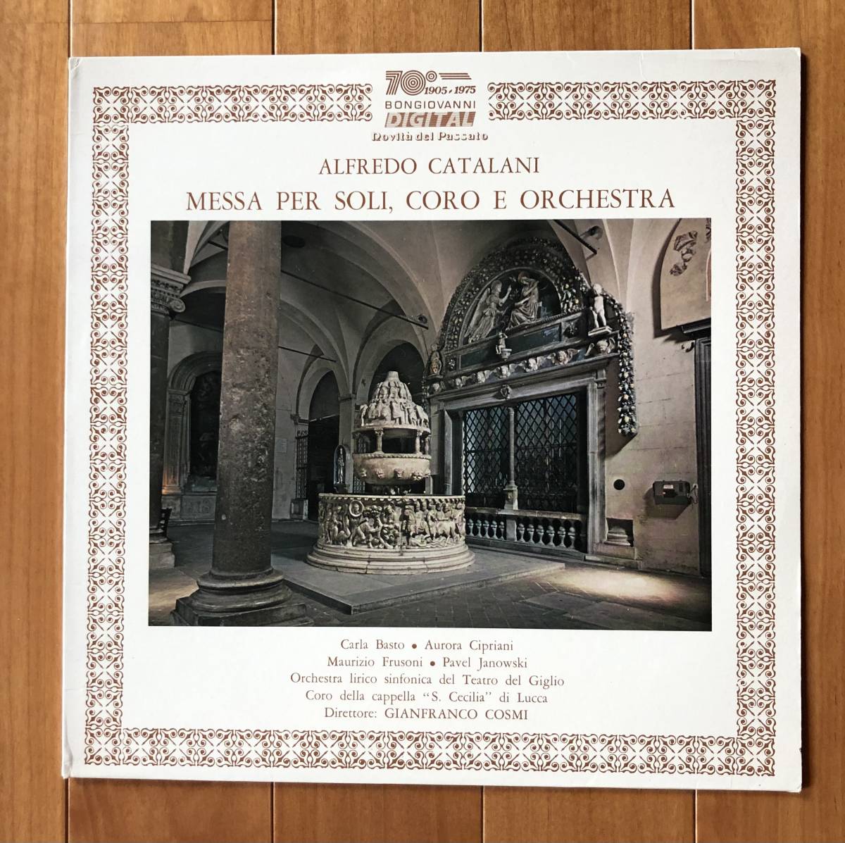 LP-Aug 伊 BONGIOVANNI C.Basto (s) A.Cipriani (alt) G.Cosmi・Coro della cappella CATALANI_Messa per Soli, Coro e Orchestra