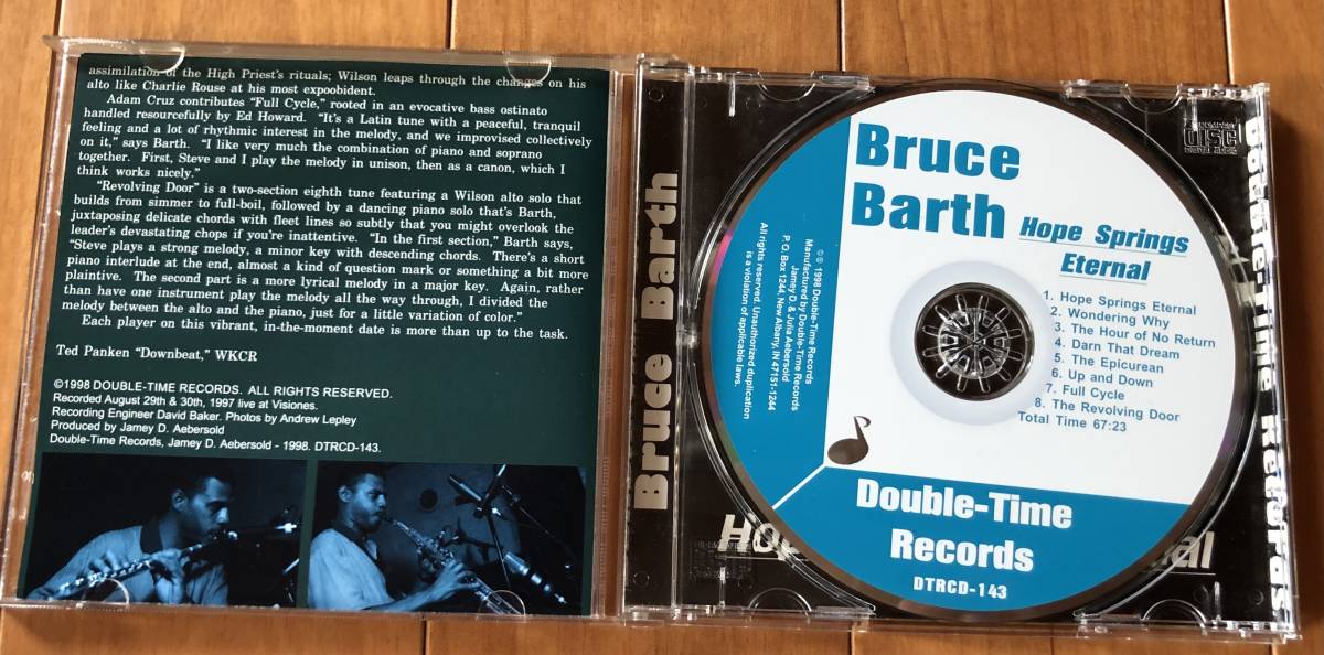 CD-July / 米 Double-Time Records / Bruce Barth / Hope Springs Eternal 