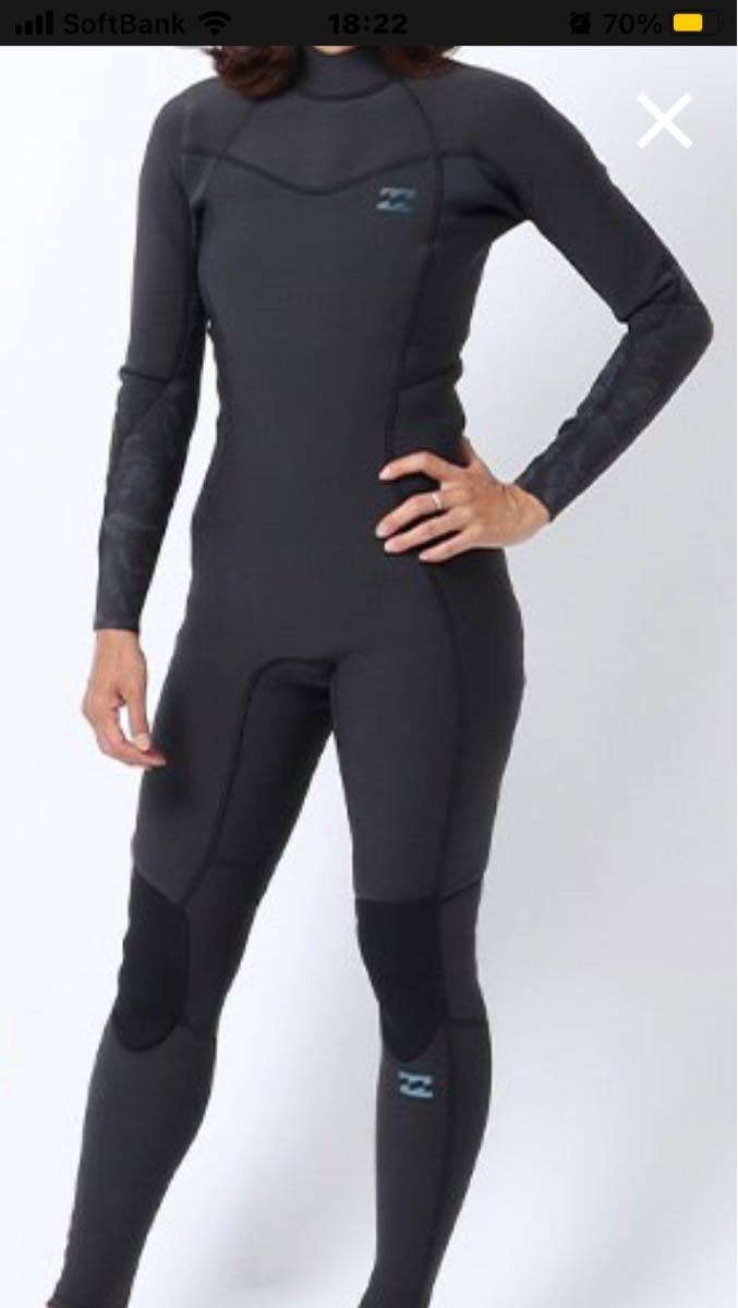 ビラボン レディース 上下セット 水着 3mm W Furnace Comp Chest-Zip Full Wetsuit Women