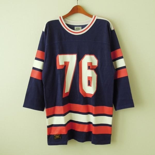 wtaps ダブルタップス 14aw トップス hockey jersey ブルー M (m-283)