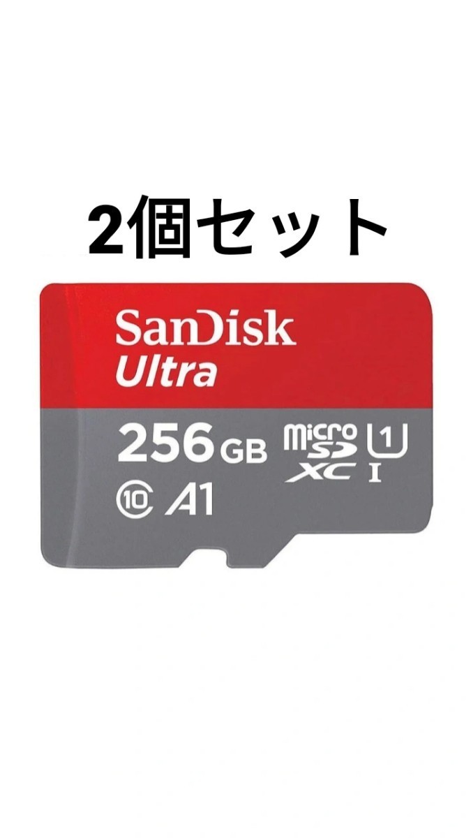 SanDisk microSDカード Ultra 256GB  サンディスク マイクロSDカード 2個セット