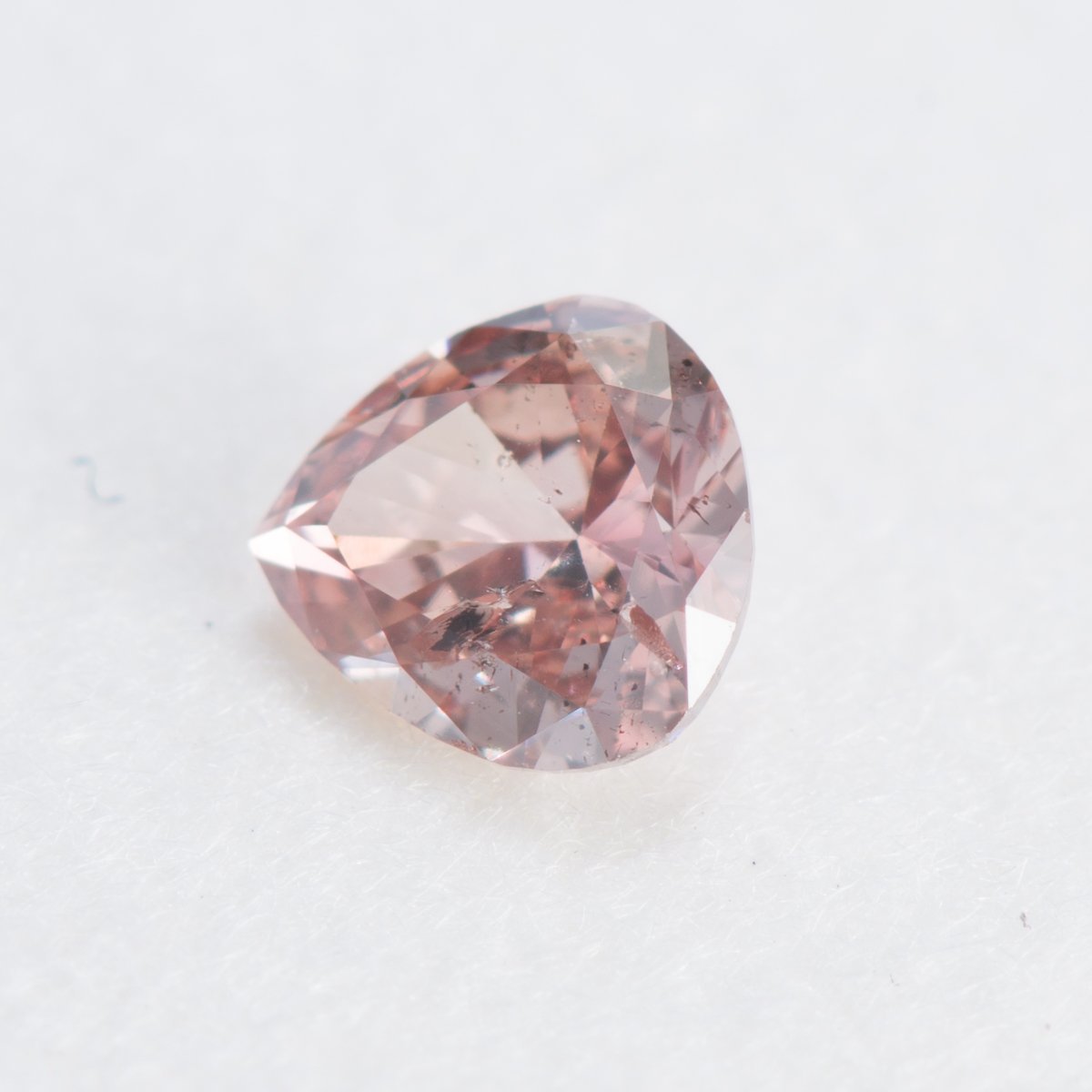 中宝研ソーティング付き 0.109ct, ファンシーディープブラウニッシュ
