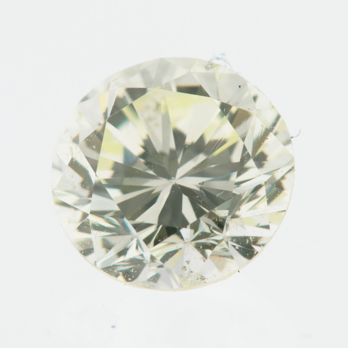 0.42ct カラーダイヤ ルース ライトグリーンイエローダイヤ SI1 1p 中