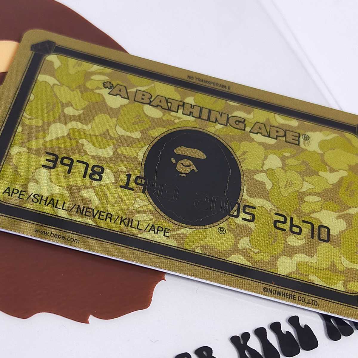 a bathing ape ア ベイシング エイプ GOLD会員限定 ゴールド a bathing ape ア ベイシング エイプ GOLD会員限定 ゴールド