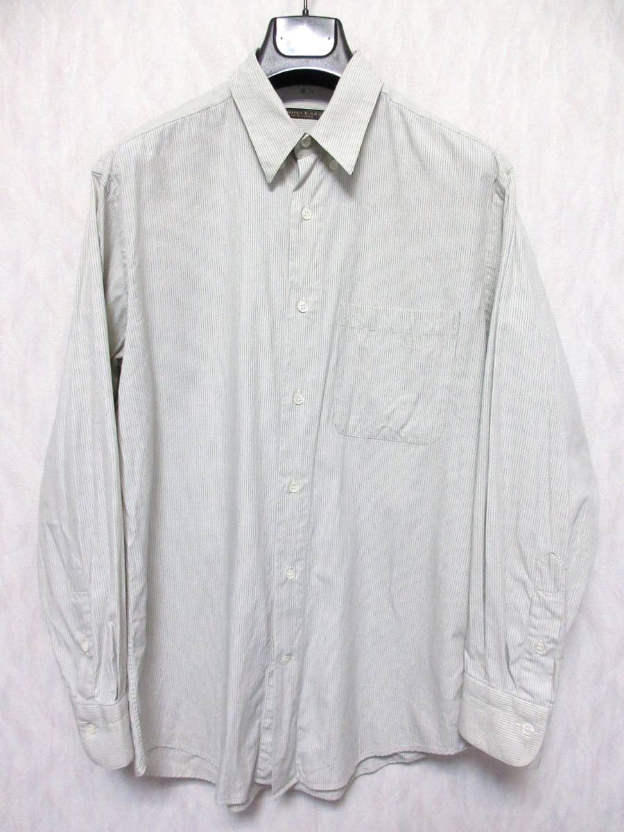  Donna Karan New York рубашка длинный рукав полоса мужской 15 1/3 R Vintage yg1079