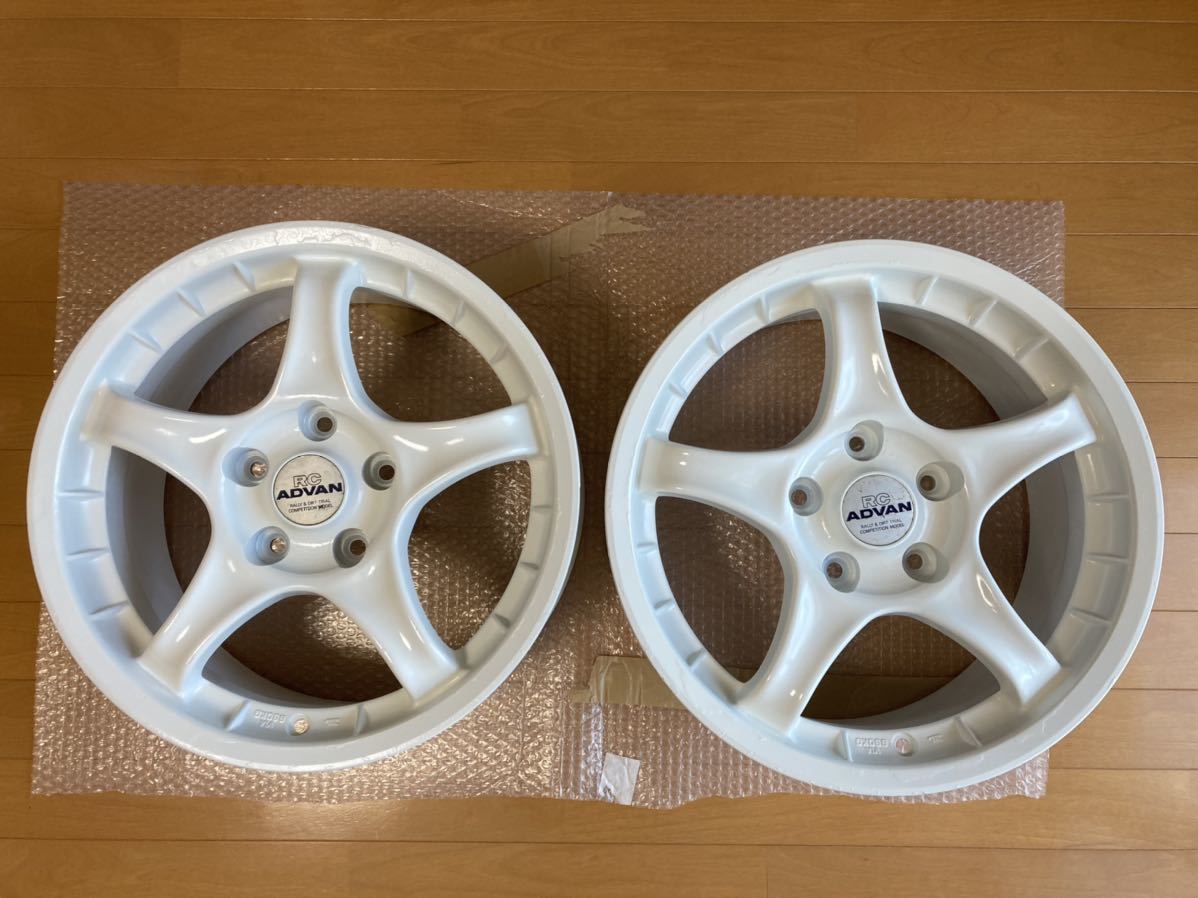 16×7JJ 45 114.3 ADVAN RC YOKOHAMA ヨコハマ　アドバン 2本セット ラリー ダートラ ダートトライアル 競技 送料無料_画像1