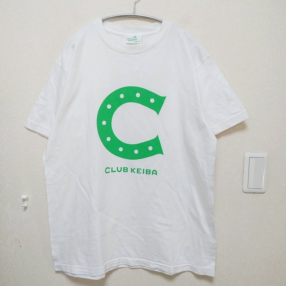 JRA　CLUB KEIBA　Tシャツ　ノベルティ　非売品　白　クラブケイバ　競馬　220610-12_画像1