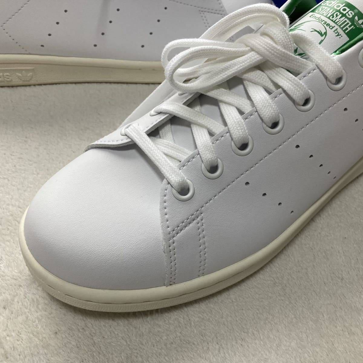 23.5 新品 STAN SMITH MULES スタンスミス ミュール スリッポン スニーカー シューズ adidas アディダス 白 緑 ホワイト FX5849_画像3