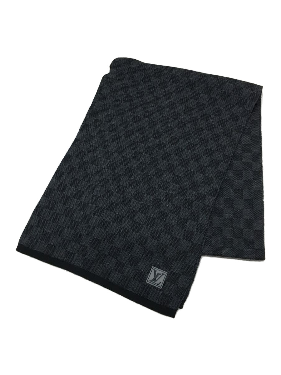 LOUIS VUITTON◇エシャルプ・プティ ダミエ_ダミエ/ウール/GRY