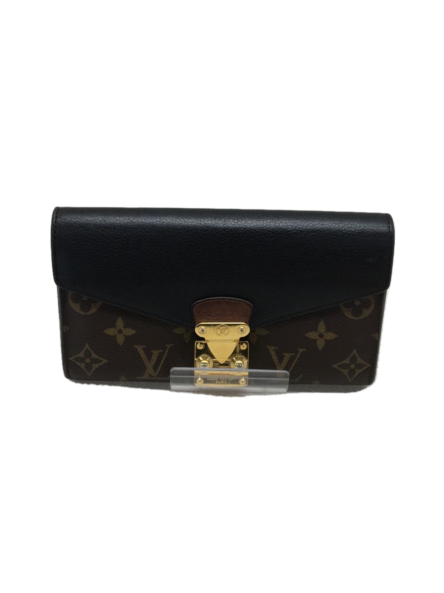 LOUIS VUITTON◇ポルト・フォイユ・パラス_モノグラム_BRW/PVC/BRW