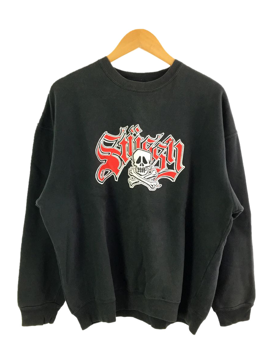 STUSSY◇ステューシー/90s/USA製/スウェット/L/コットン/old-オールド