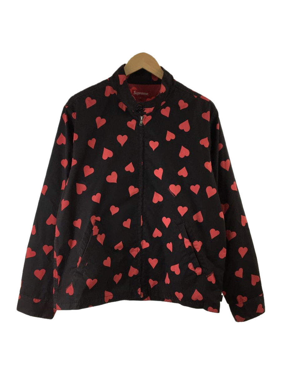 Supreme◇17SS/Hearts Harrington Jacket/ジャケット/L/コットン/BLK