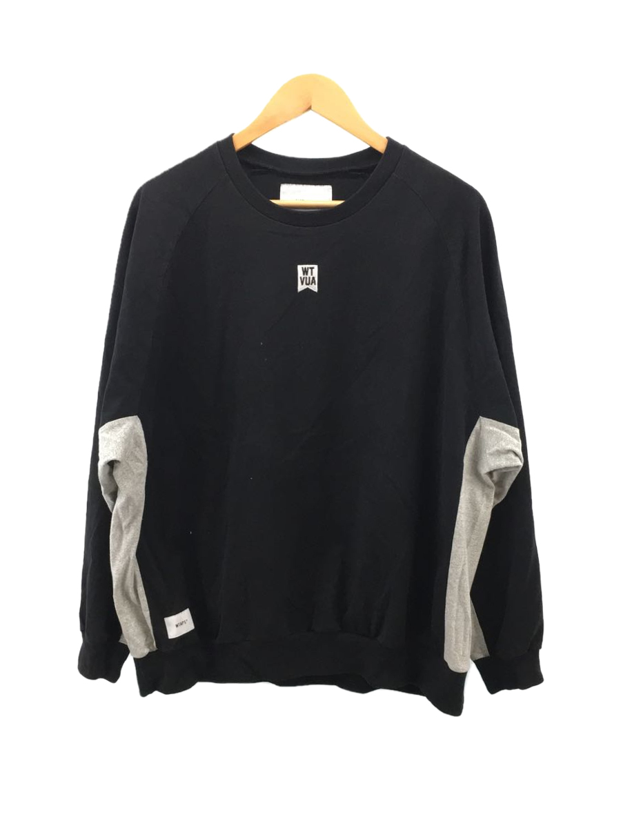 WTAPS◇WTAPS/長袖Tシャツ/2/コットン/BLK/無地/191ATDT-CSM27 www
