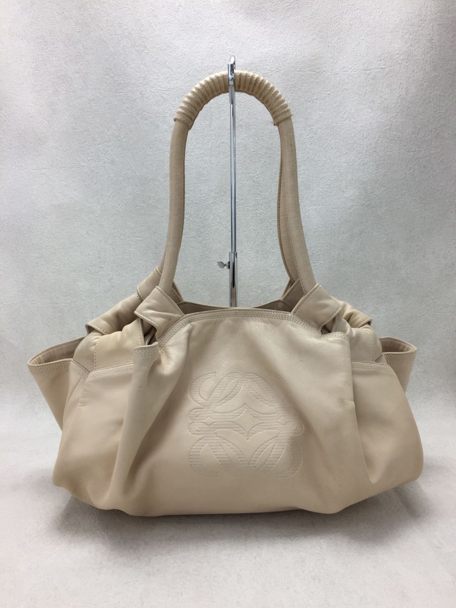 LOEWE◇ハンドバッグ/レザー/BEG//ショルダーバッグ ナッパアイレ www
