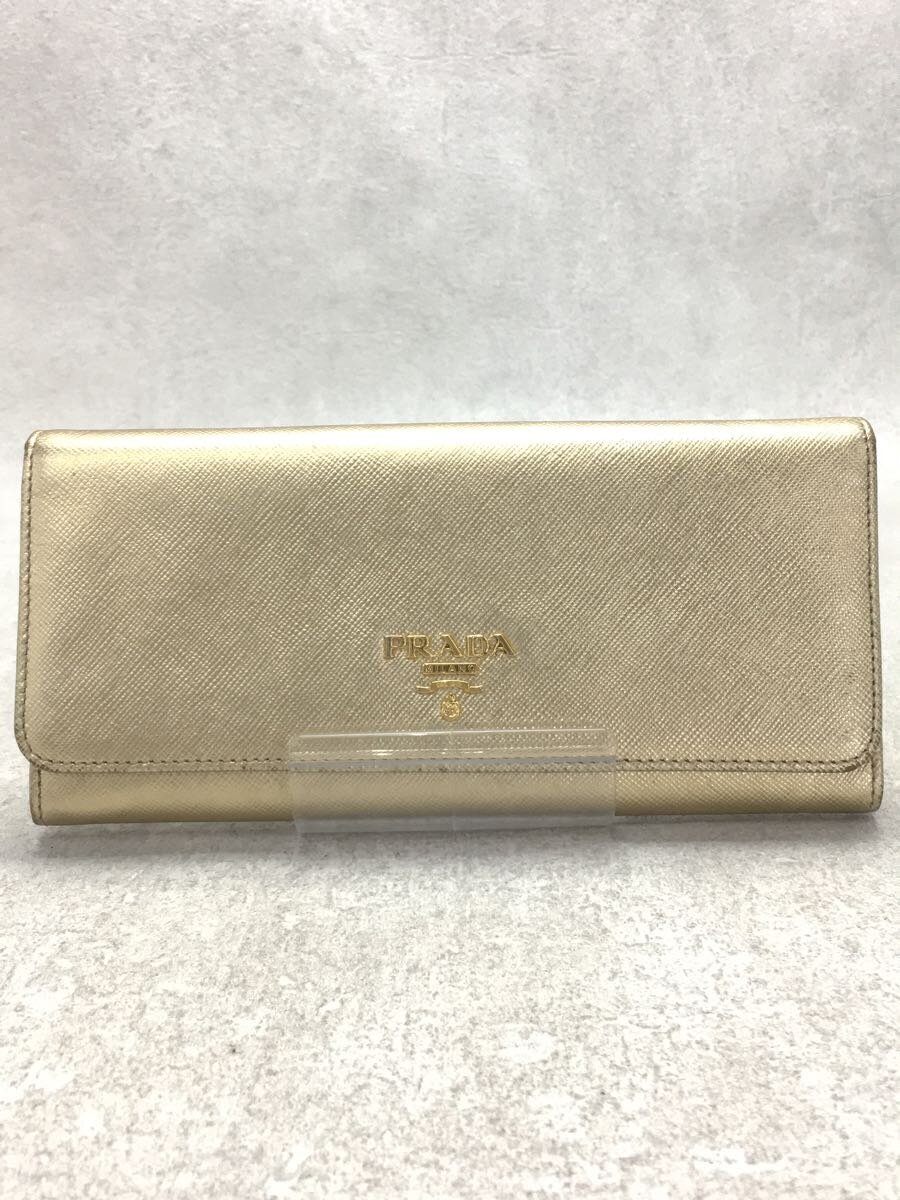 最高の PRADA 薄型 キャメル コンパクト 長財布 ミニ財布