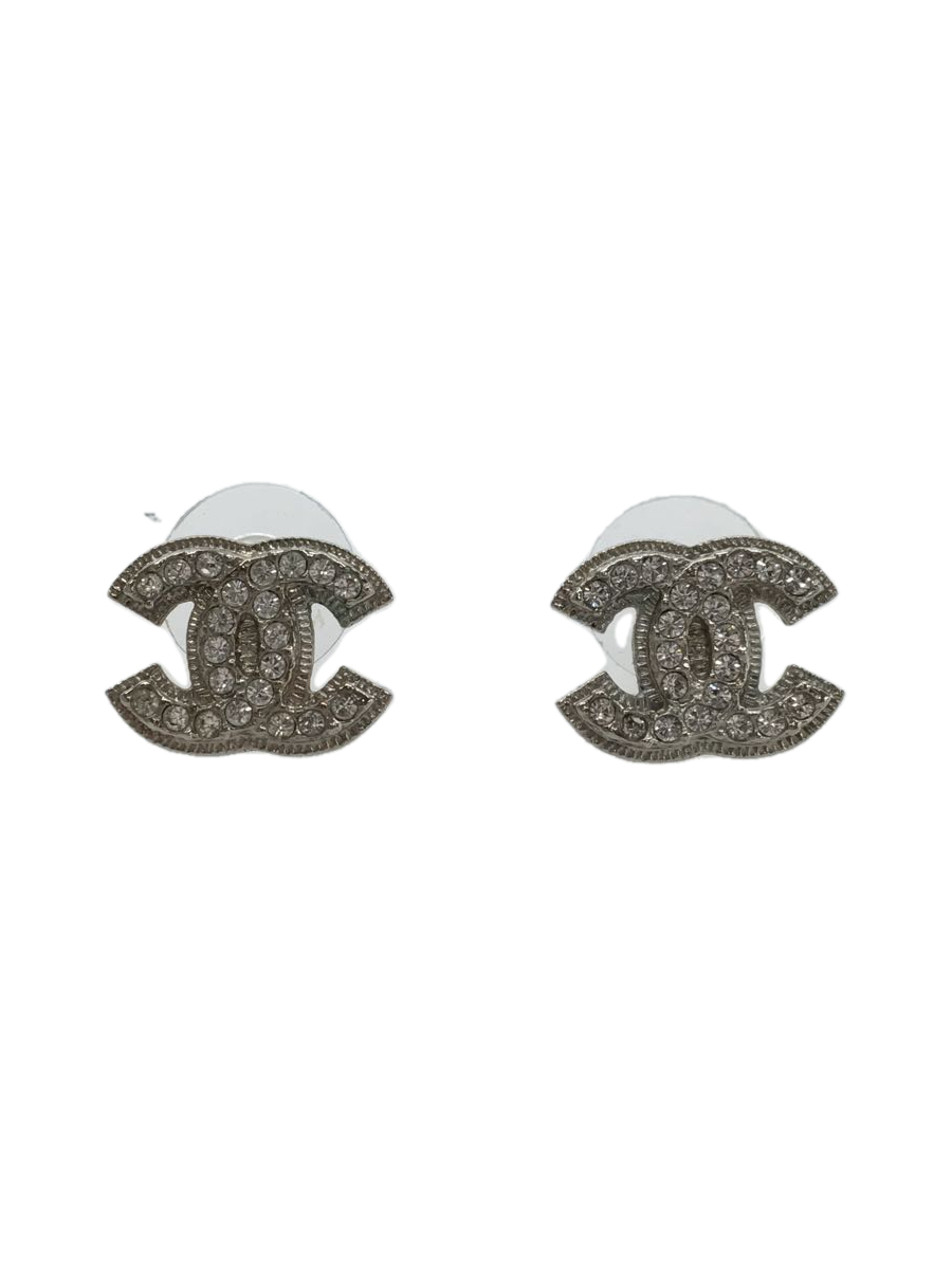 CHANEL◇ピアス/A12/ラインストーン/SLV www.nickstellino.com