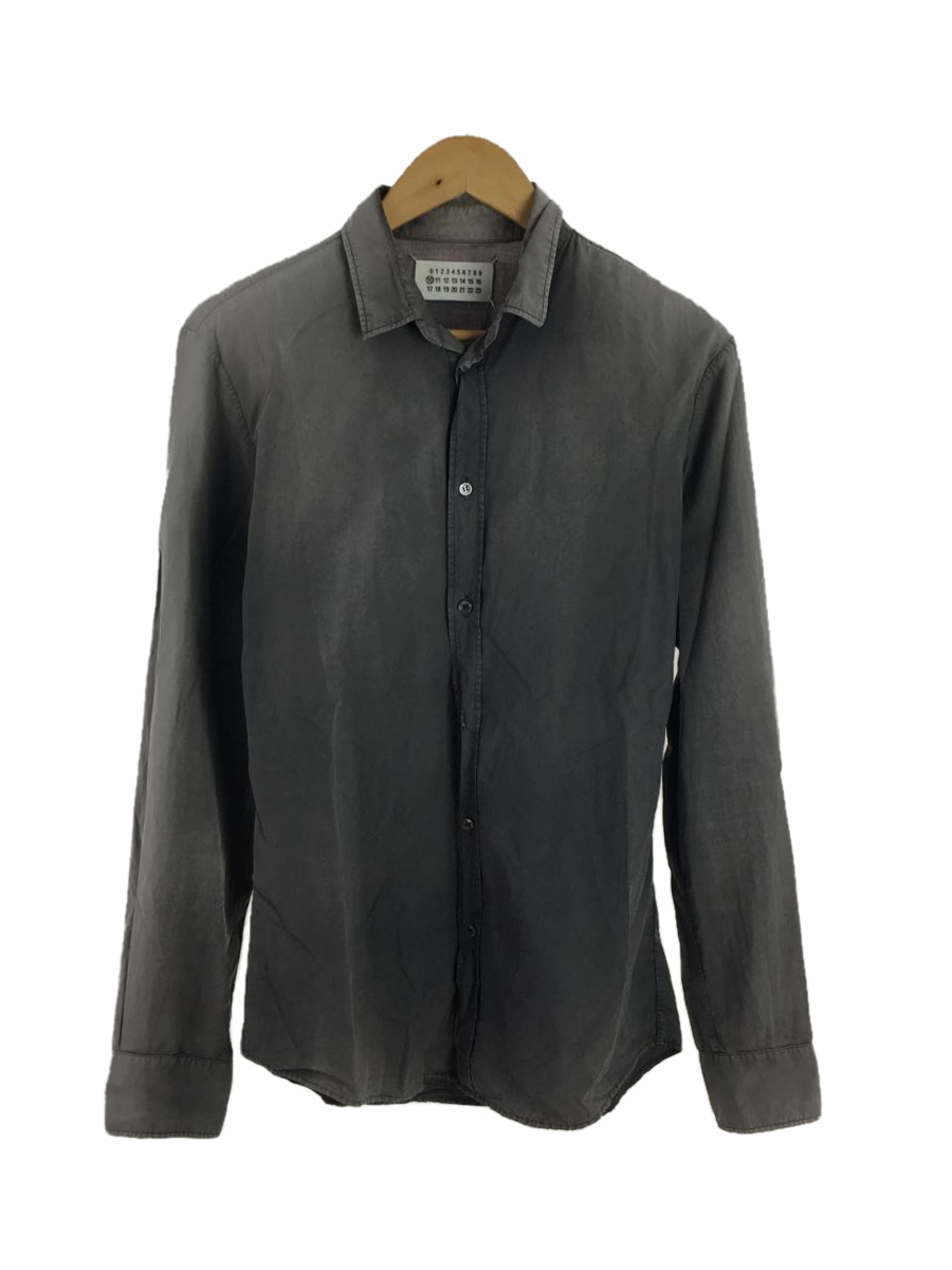 Maison Martin Margiela◇長袖シャツ/46/コットン/GRY/ここのえタグ