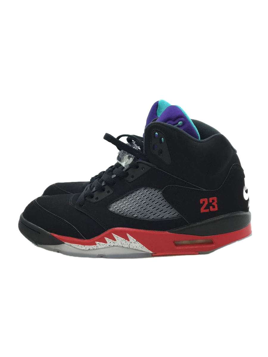 NIKE◇AIR JORDAN 5 RETRO_エアジョーダン 5 レトロ/28.5cm/BLK