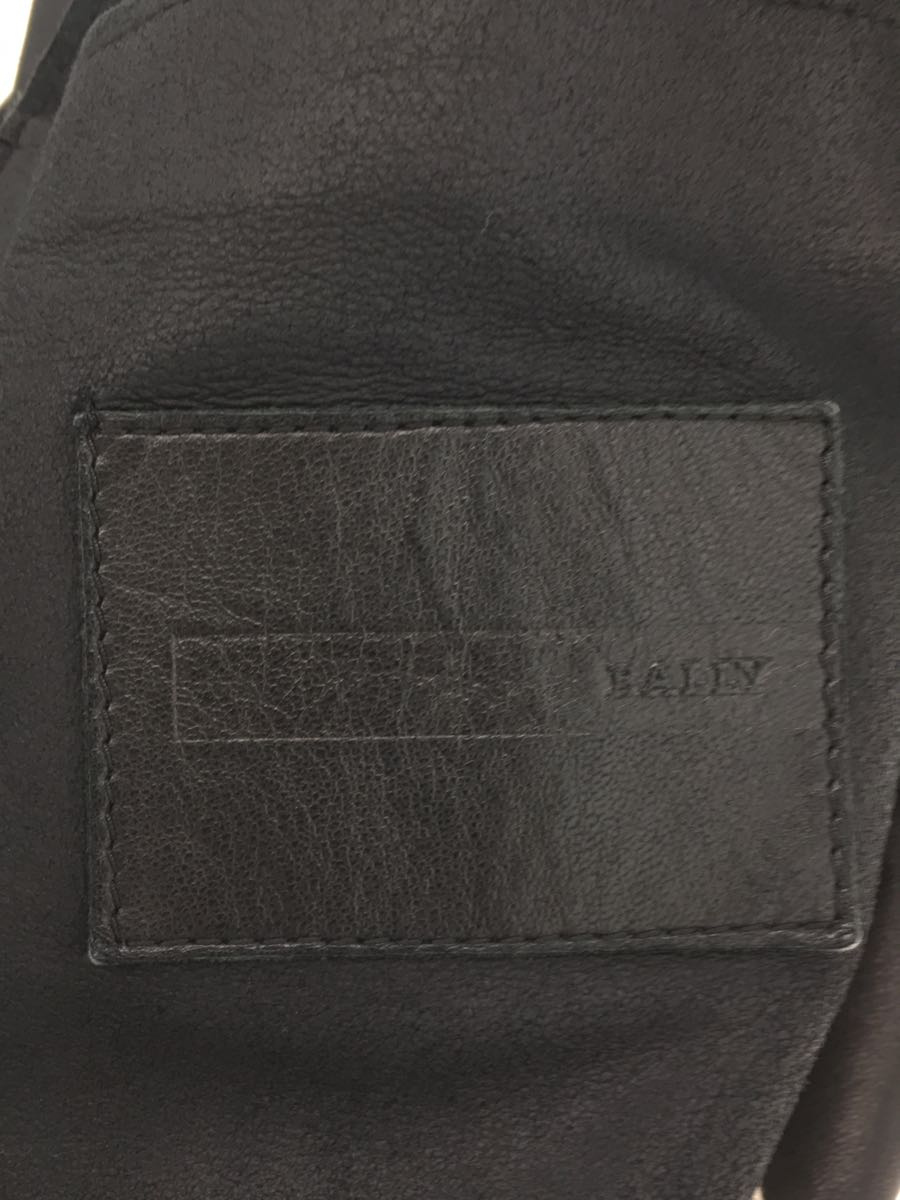 BALLY◇レザージャケット・ブルゾン/44/山羊革/ブラック/無地 | mtevino.ge
