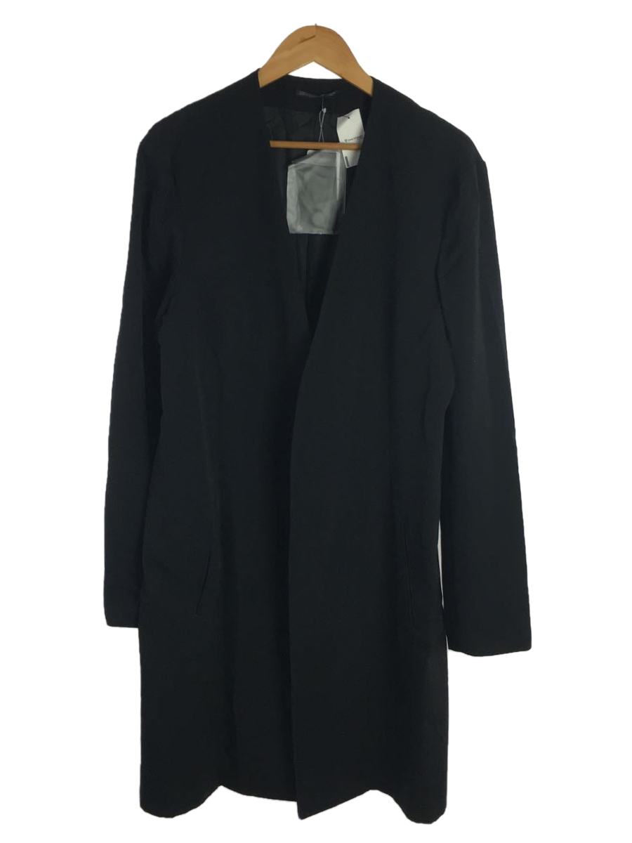 yohji yamamoto POUR HOMME◇19AW/ウールギャバノーカラーコート/3