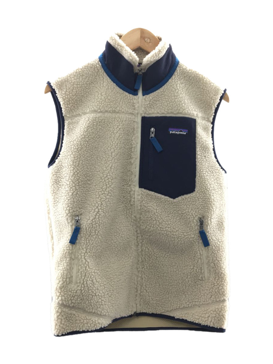 patagonia◇フリースベスト/XS/ポリエステル/CRM/STY23048FA18