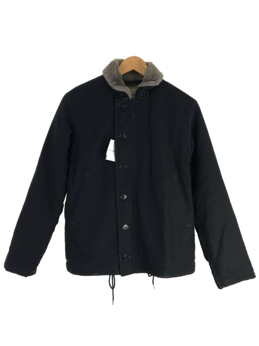 Buzz Rickson's◇フライトジャケット/38/コットン/BLK/Type N-1 Navy