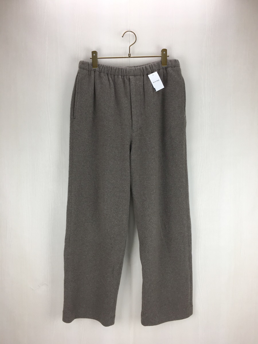 AURALEE◆21AW/CASHMERE WOOL BRUSHED JERSEY PANTS/4/ウール/BRW/A21AP02PT