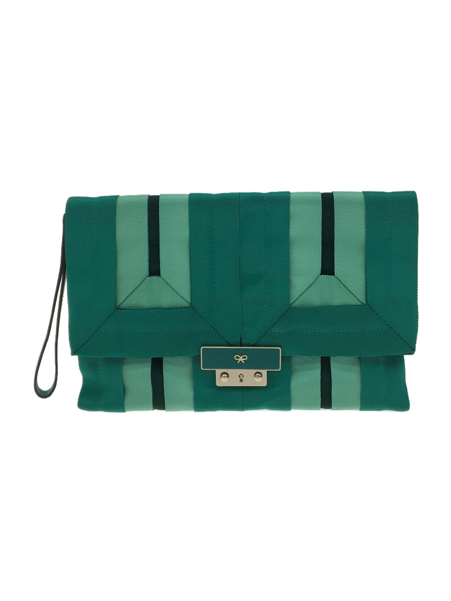 ANYA HINDMARCH◇クラッチバッグ/-/GRN | contifarma.pe
