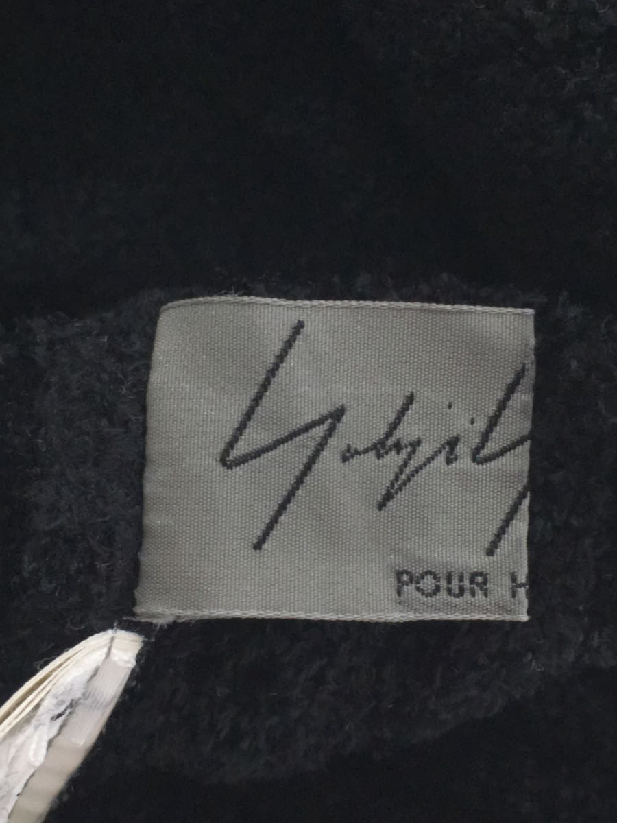 yohji yamamoto POUR HOMME◇12AW/ベロアニットベスト/3/アクリル/BLK
