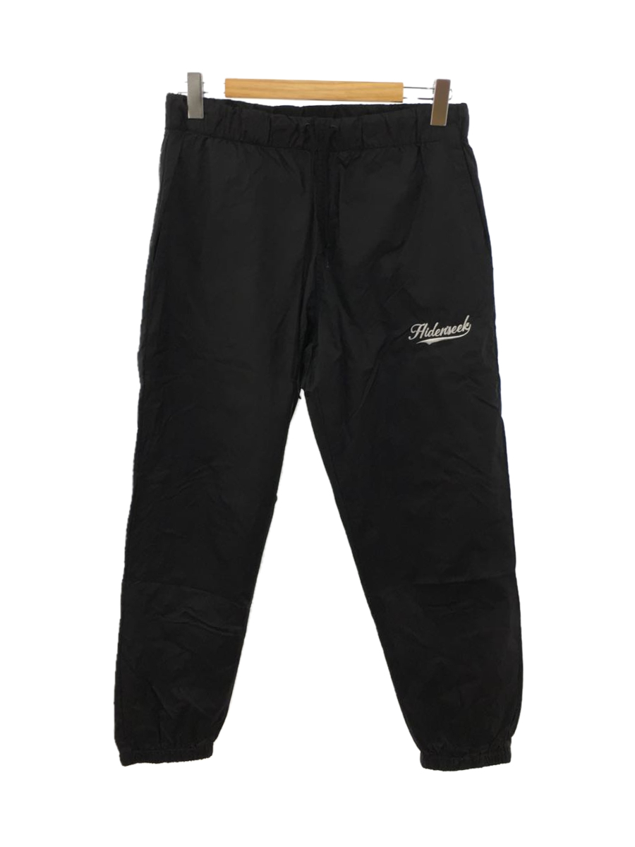 HIDE AND SEEK◇Nylon Pant/トラックパンツ/ボトム/L/ナイロン/BLK/hp