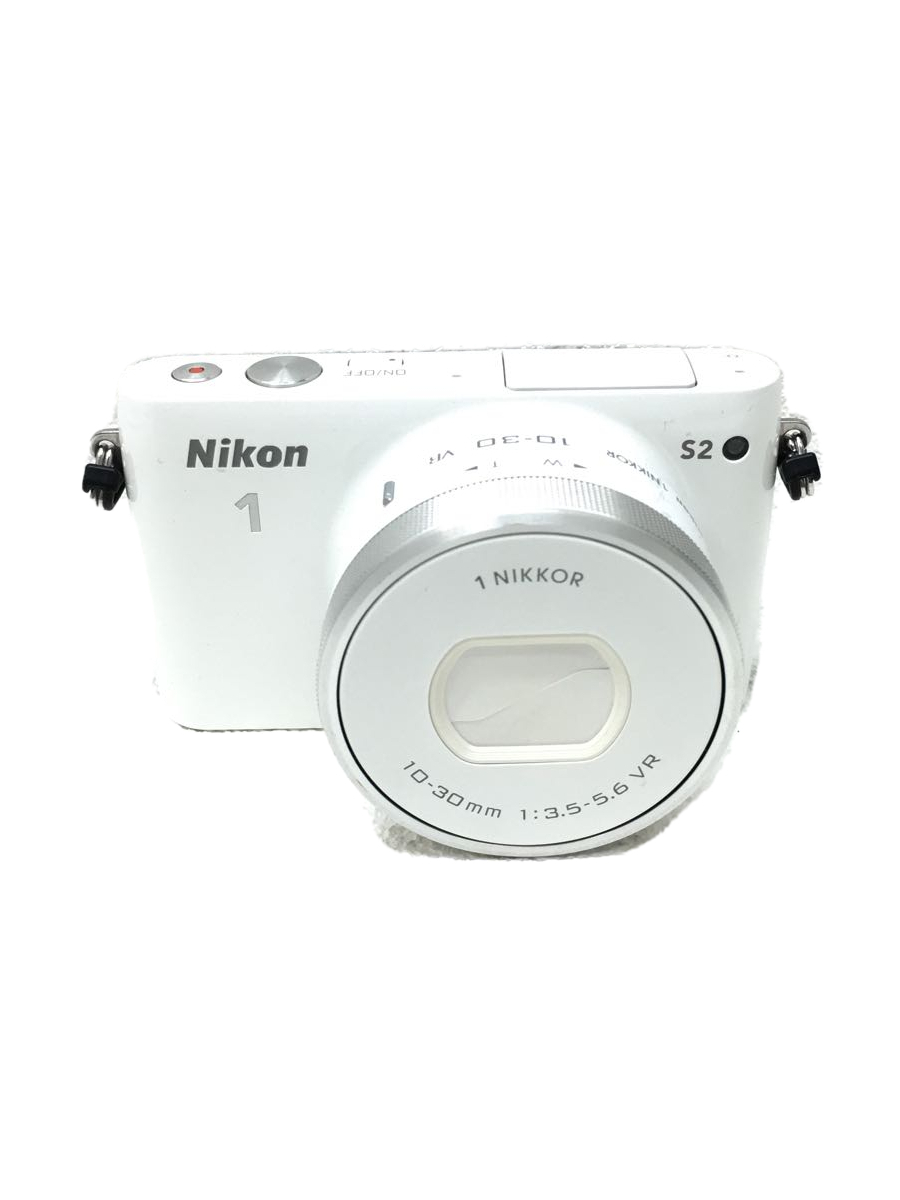 Nikon◇デジタル一眼カメラ Nikon S2 標準パワーズームレンズキット [ホワイト]/キズ有 