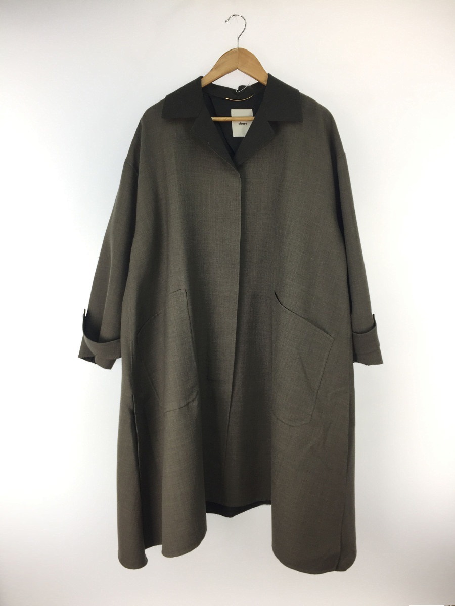 601*美品 エブール ebure Aライン ロングコート.-