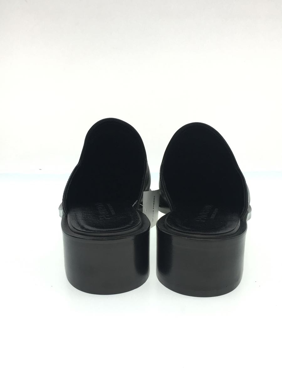PADRONE◇サンダル/40/BLK/レザー/カットオフスリッポン/PU8394-2106