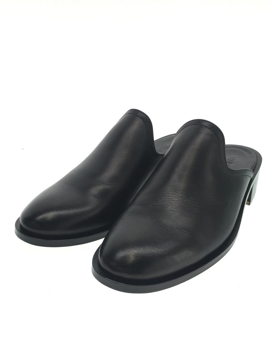 PADRONE◇サンダル/40/BLK/レザー/カットオフスリッポン/PU8394-2106
